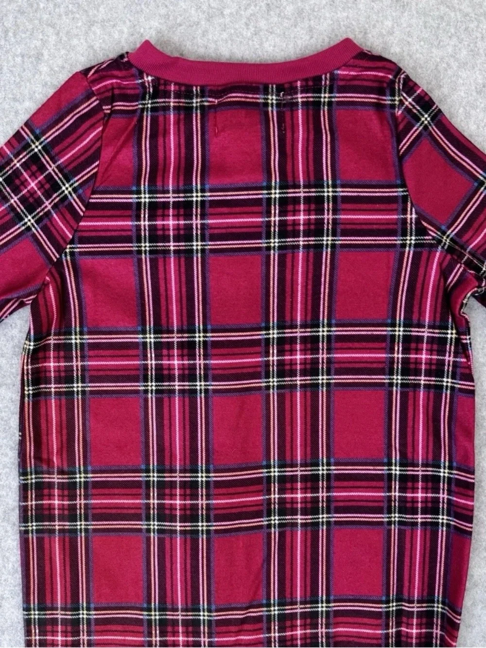 Lanz Of Salzburg One Piece Sleeper Pajamas 6-9 Months Baby Red Tartan Plaid